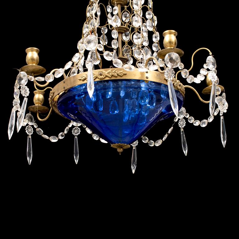 CHANDELIER, gustavian style, mid 20th century.