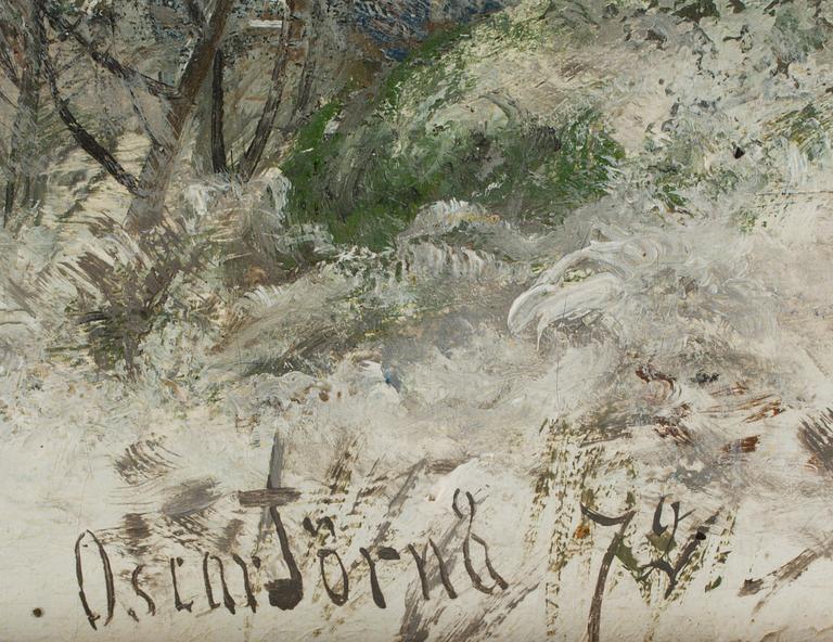 OSCAR TÖRNÅ, olja på duk. Sign och dat -72.