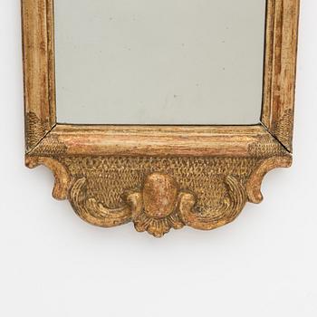 A Rococo mirror, Sweden, second half of the 18th Century.