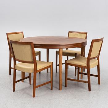 Matgrupp, 5 delar, Skaraborgs Möbelfabrik, Tibro, 1960/70-tal.