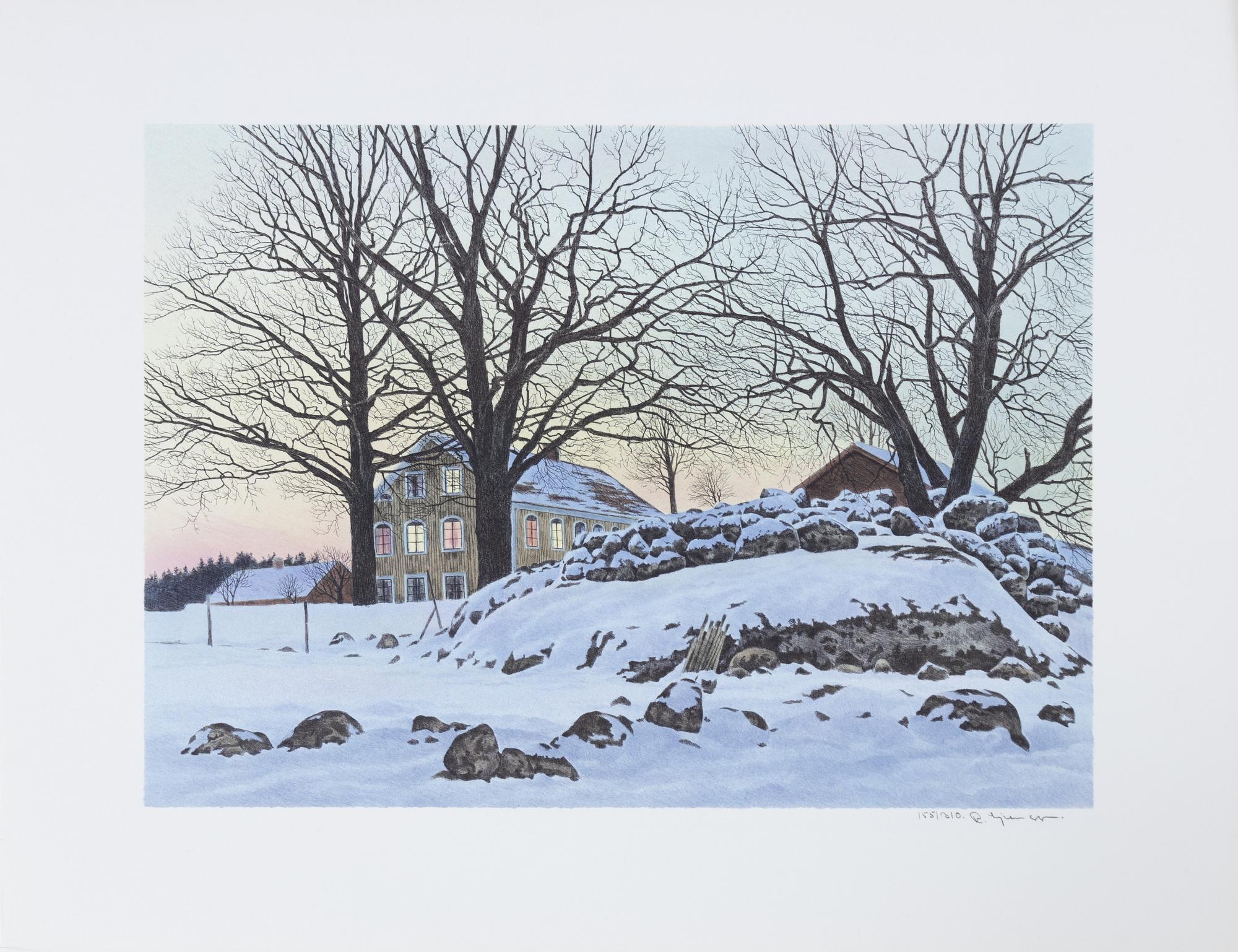 Reinhold Ljunggren, "Vinter", portfolio.