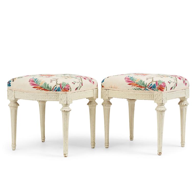 A pair of stools by J. Lindgren.