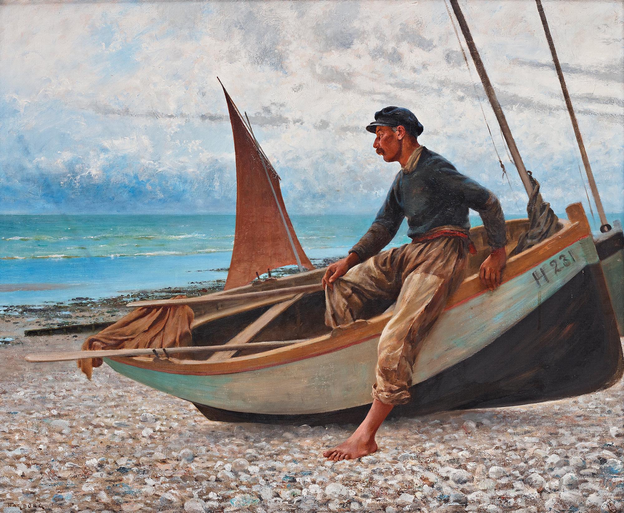AUGUST HAGBORG, olja på duk, signerad Hagborg.