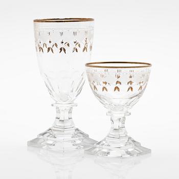 Glasservis, 31 delar, "Odelberg Junior", Kosta, 1900-tal.