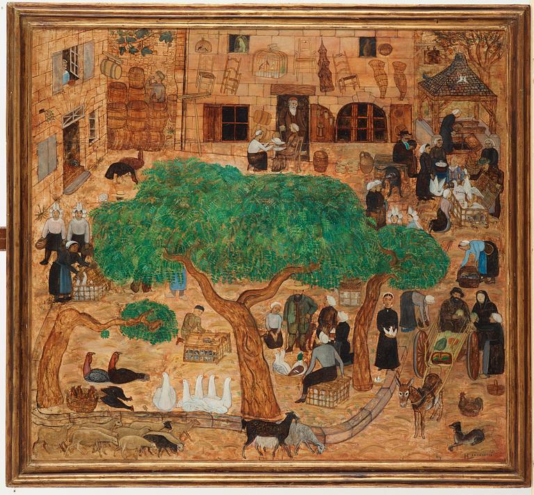 Hilding Linnqvist, "Fågeltorget i Chinon".