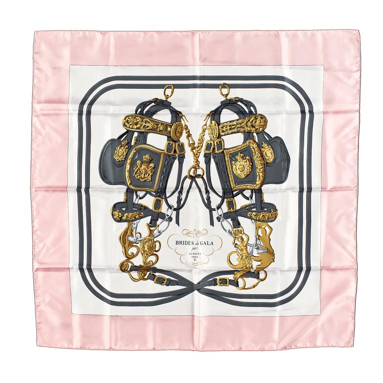 A silk scarf by Hermès, "Brides de Gala".