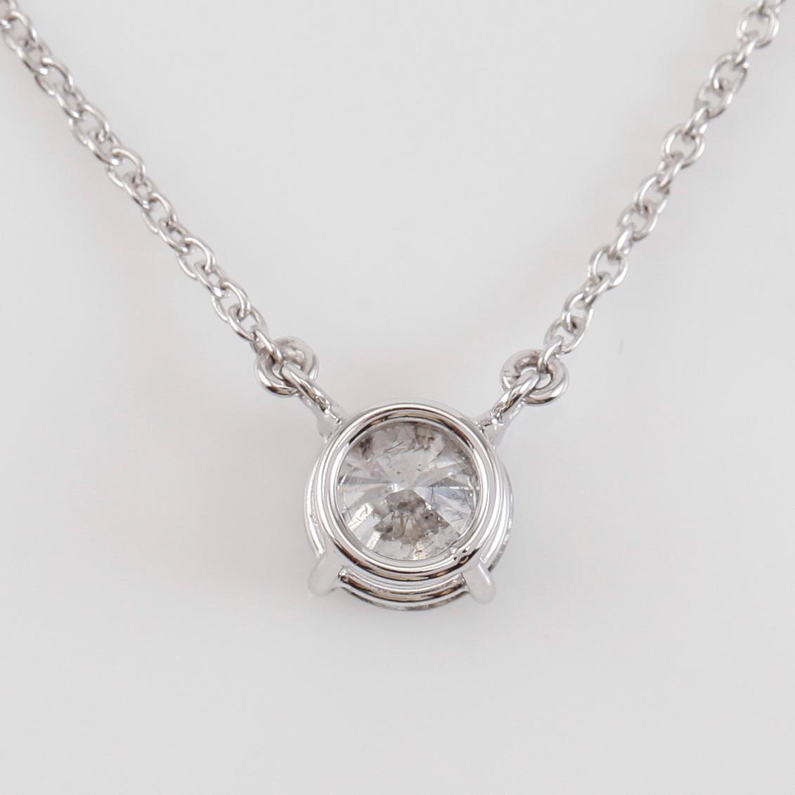 COLLIER, 18K vitguld och diamant ca 0.88 ct.