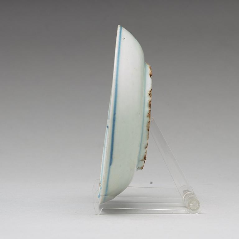 A set of nine blue and white dishes, Ming dynasty, Wanli (1572-1620).