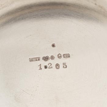 A set of three Swedish silver beakers, including CG Hallberg, Stockholm 1951.