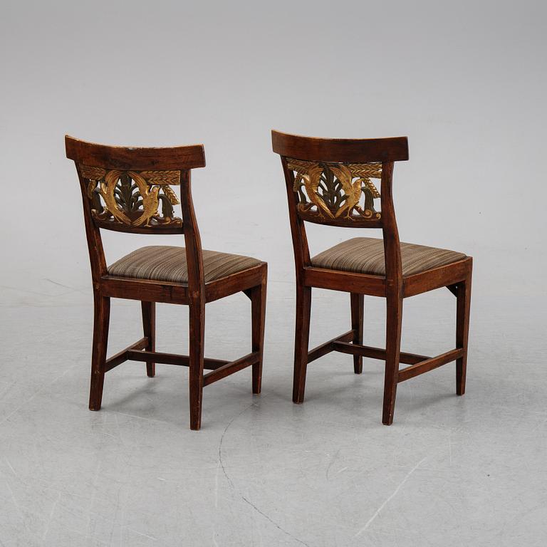 A pair of Danish chairs, first half of the 20th Century.