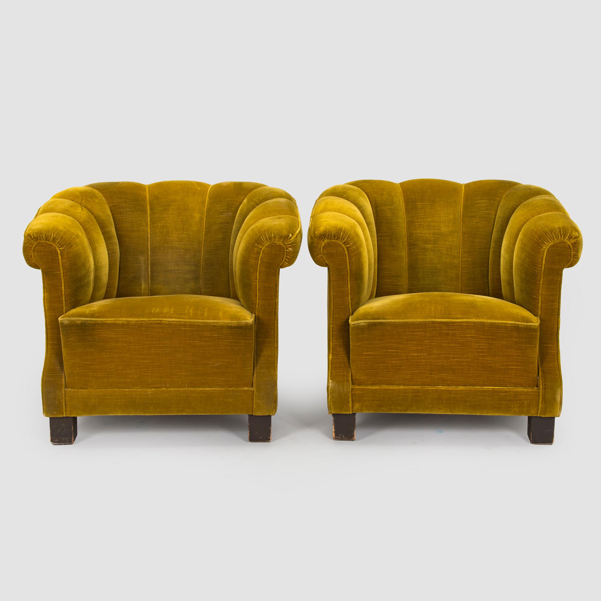 Nojatuolipari, malli 218 "Tuomari", Asko 1930-luku.