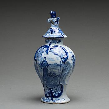 LOCKURNA, fajans, Delft, 1700-tal.
