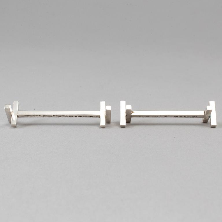 Wiwen Nilsson, smörknivshållare, ett par, Lund 1952 och 1959, sterling.