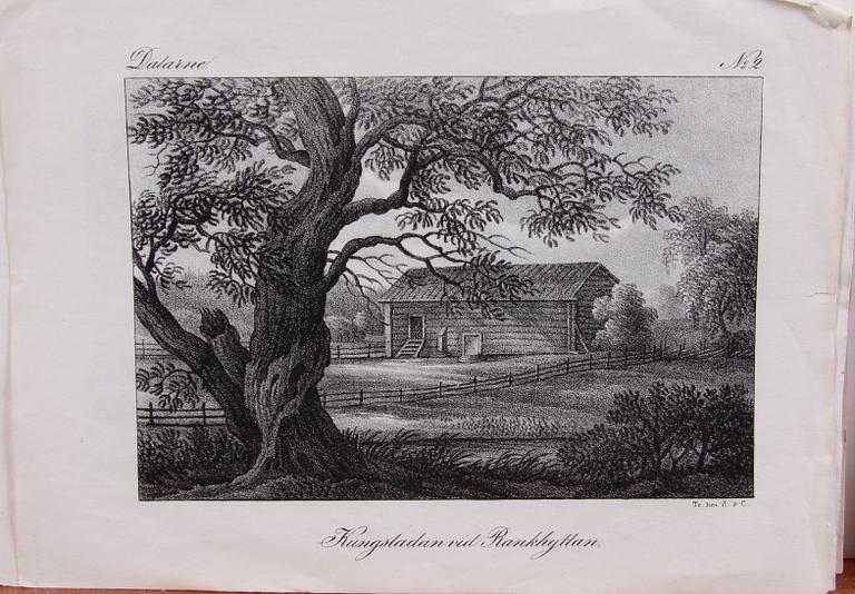 PARTI TRYCK, ca 100 delar, 1800-tal.