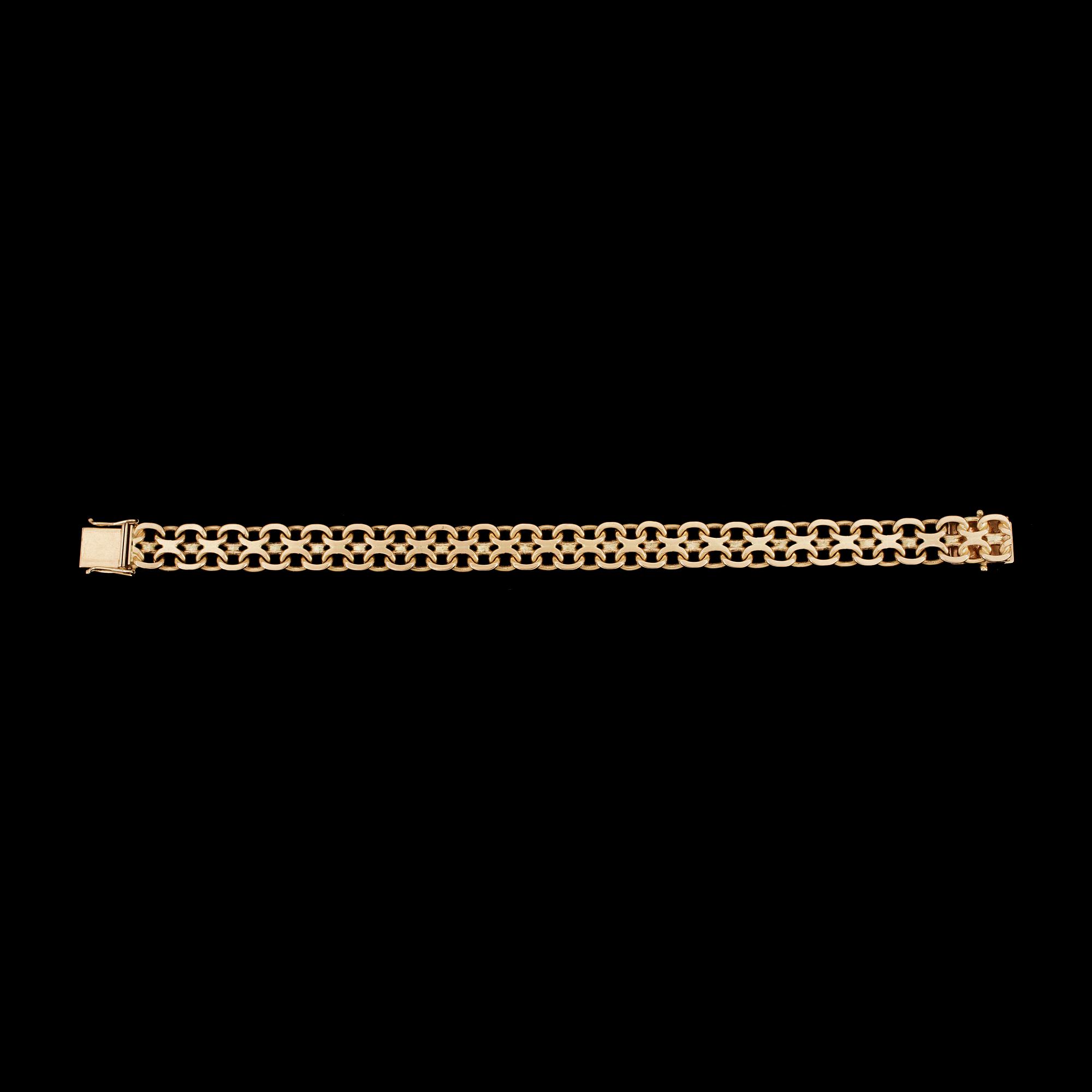 ARMBAND, 18k guld. Vikt ca26g.