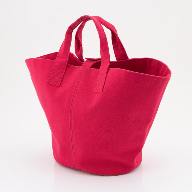 Hermès, a pink cotton 'Panier de Plage Pm' Tote.