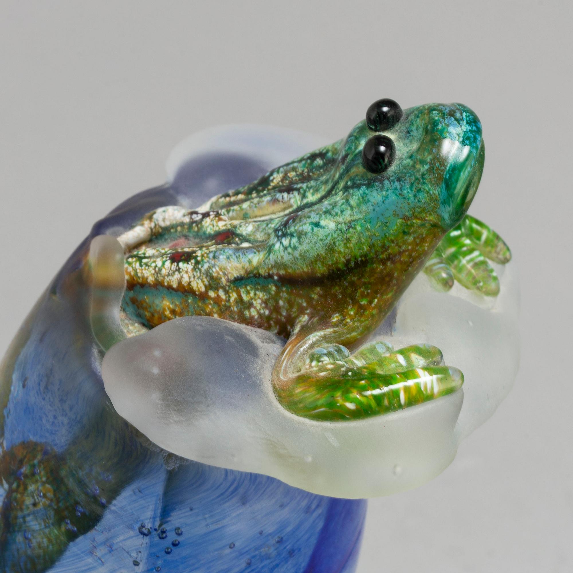 KJELL ENGMAN, SKULPTUR/LAMPA, glas, Kosta Boda, Signerad, limited edition 100 ex.