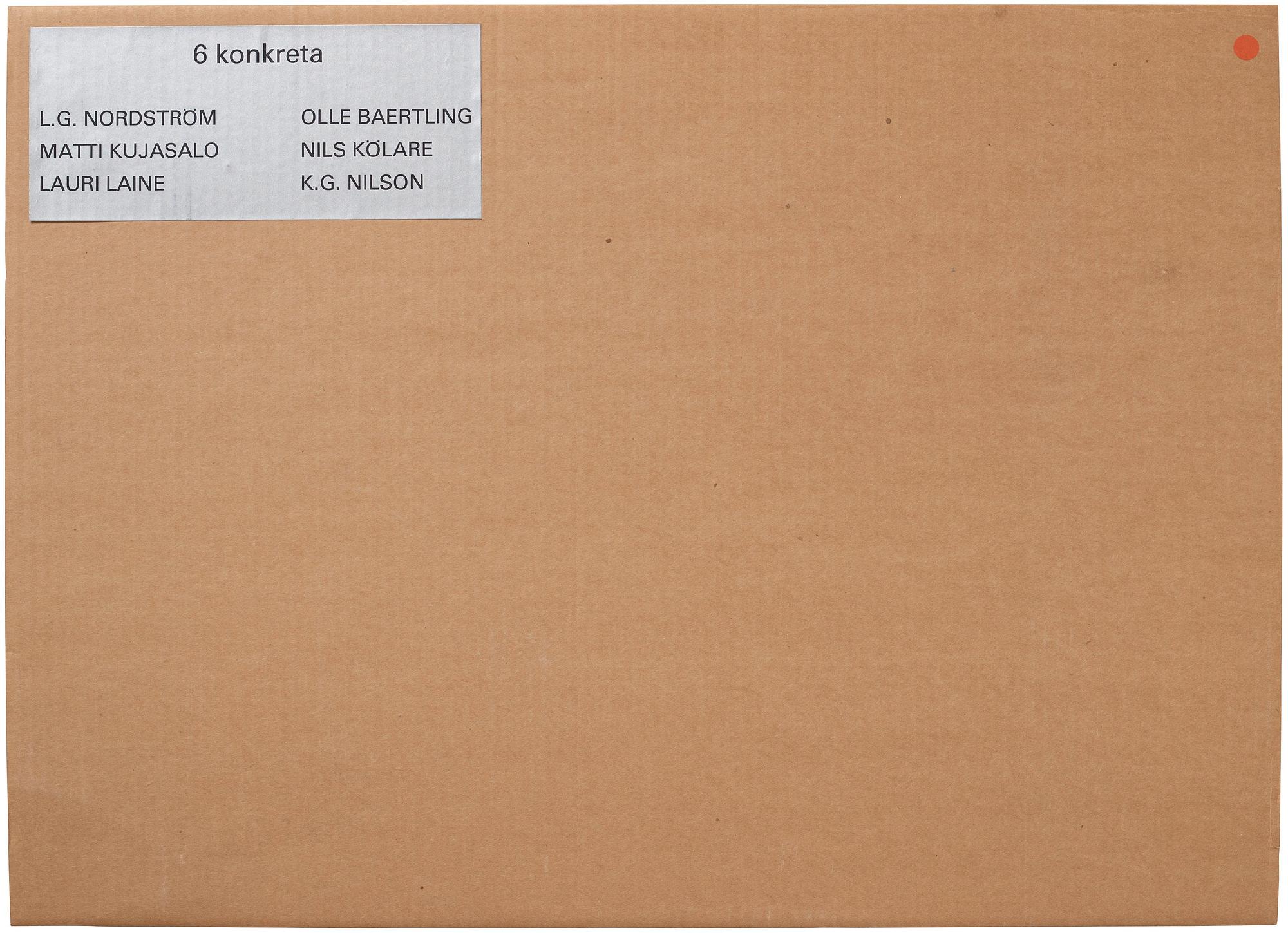 ”6 konkreta” the complete portfolio of 6 lithographs.