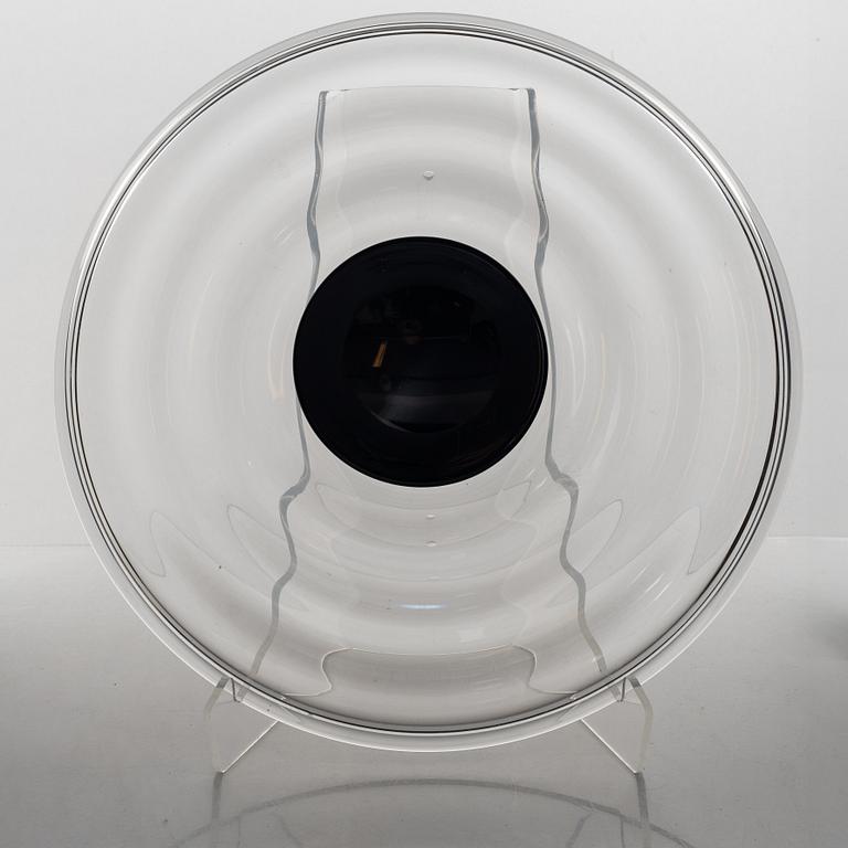 Simon Gate, a glass dish, Orrefors, 1930's.