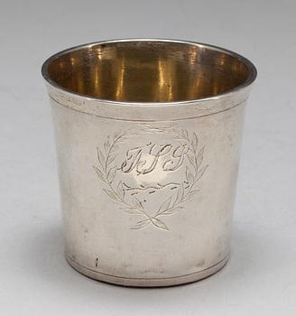 SUPKOPP, silver. Troligen Bengt Tellander, (1805-1844) Jönköping. Vikt ca 50 g.