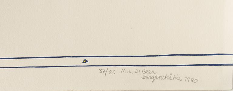 Marie-Louise Ekman, "BacchFärgseriegrafi, 1980anal".