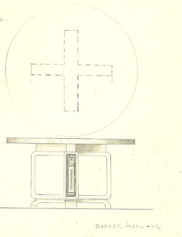 Birger Hahl, a 1942 coffee table made to order.