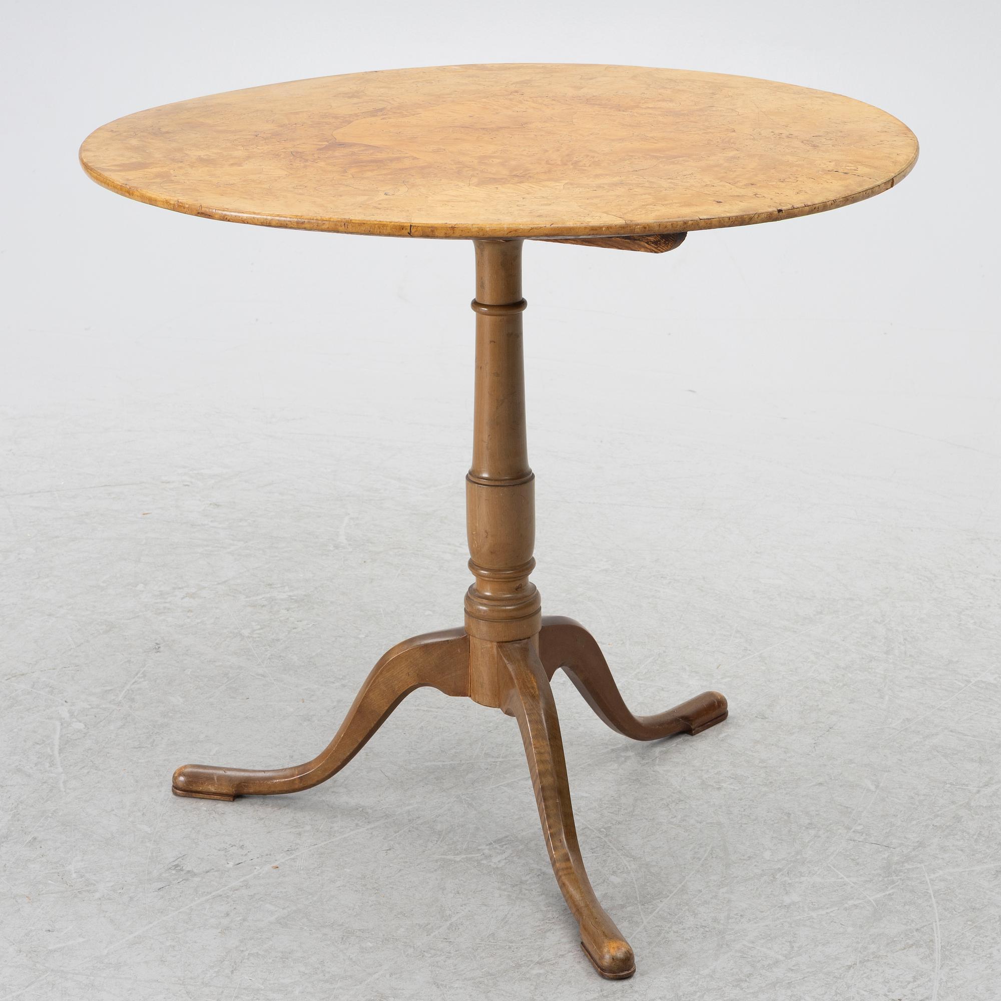 Fällbord, 1700-/1800-tal.