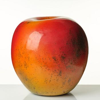 Hans Hedberg, a large faience sculpture of an apple, Biot, France.