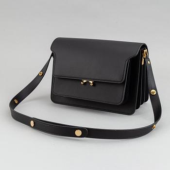 Marni, a black leather 'Trunk' cross body bag, 2019.