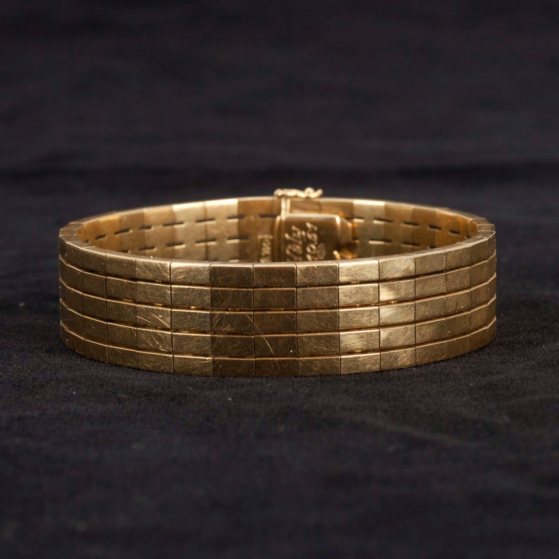 ARMBAND, guld 18k, 1960-tal.