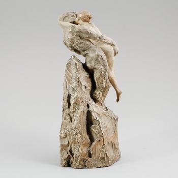 SVEN BOBERG, skulptur, gips, signerad Paris 1905.