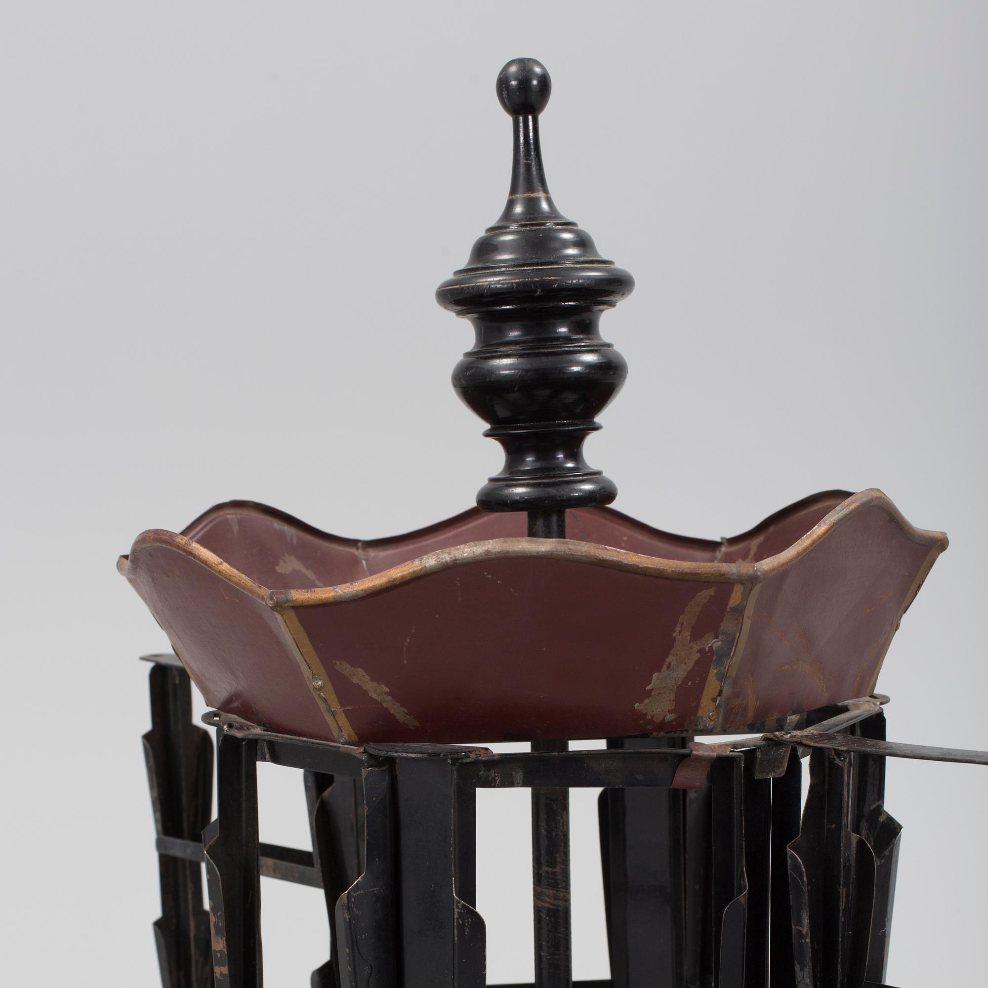 A postcard stand, circa 1900.