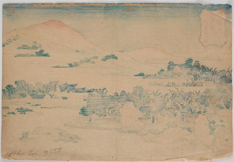 Katsushika Hokusai, A Japanese colour woodblock print by Katsushika Hokusai (1760-1849), ca. 1832.