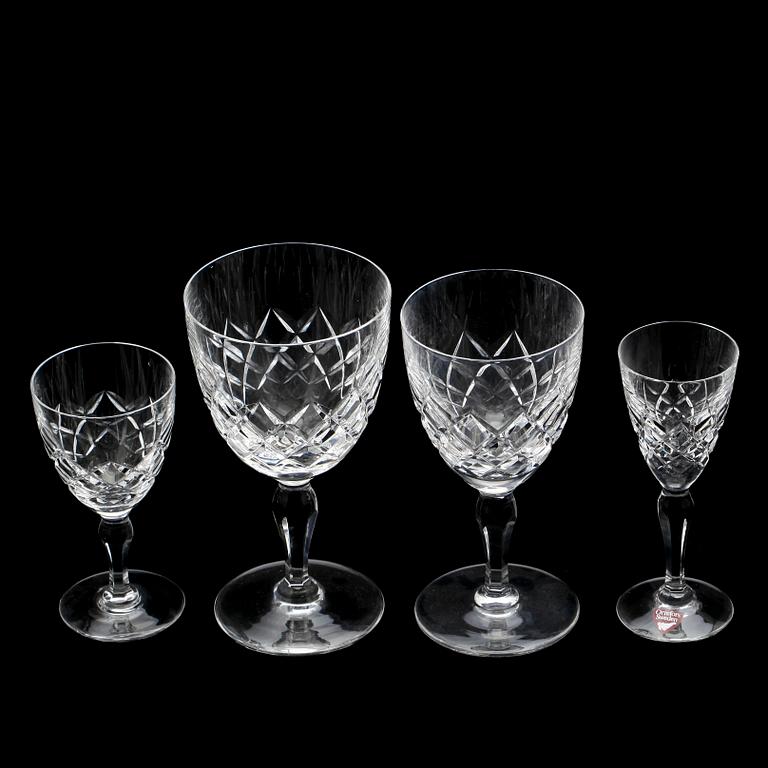 GLASSERVIS, 29 delar, "Karolina", Gunnar Cyrén, Orrefors.