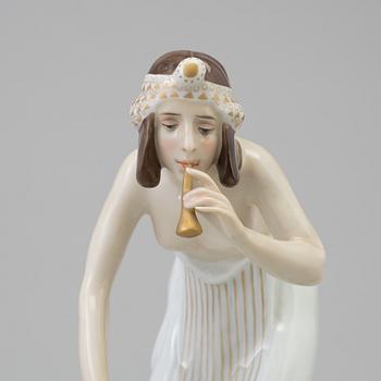 A Berthold Boess 'Snake Dancer' porcelain figure, Rosenthal, Germany 1918.