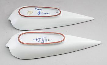 FAT, 2 st, fajans, Stig Lindberg, Gustavsberg Studio.