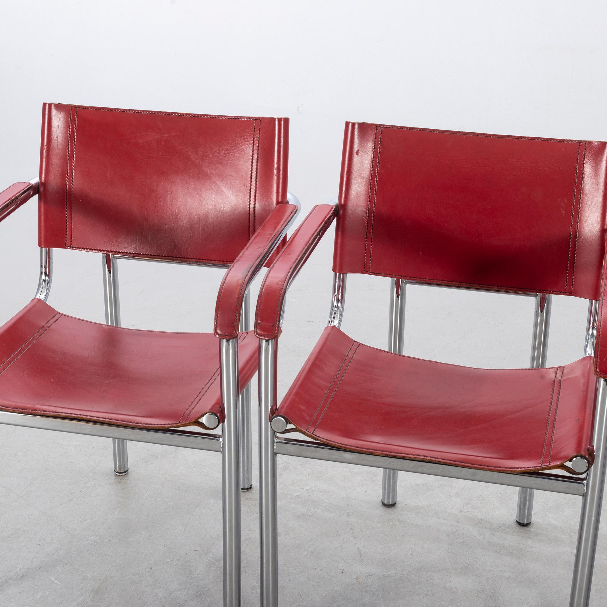 Four CHAIRS, second half of the 20th century, likely Italy.