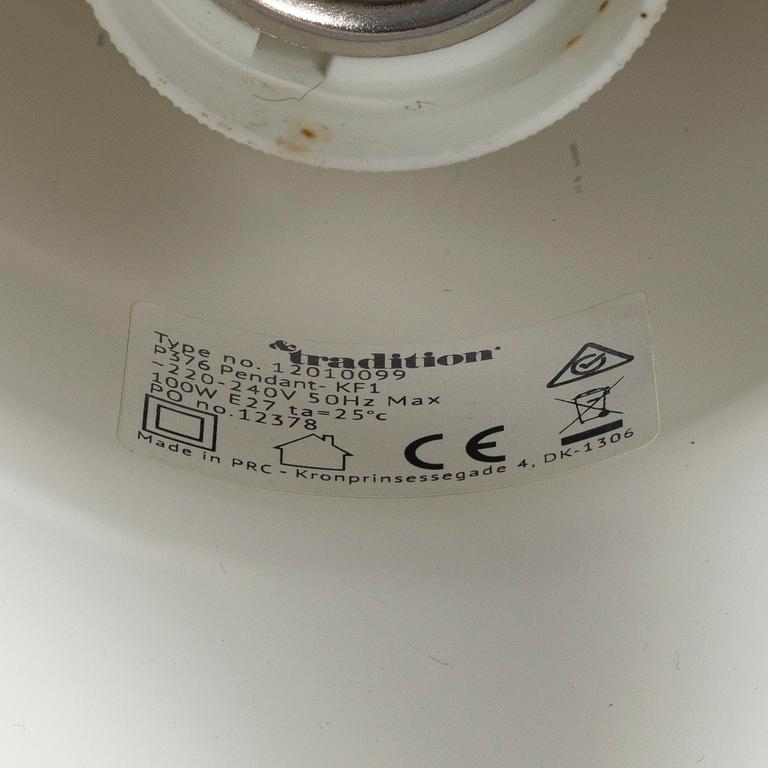 Jørgen Kastholm, taklampa, "P376 KF2", &tradition, Danmark.