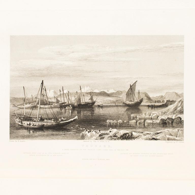 BOOK, 2+1 volumes, about India, among others, Mac Farlane "Indian Empire" part 1+2, 1844.