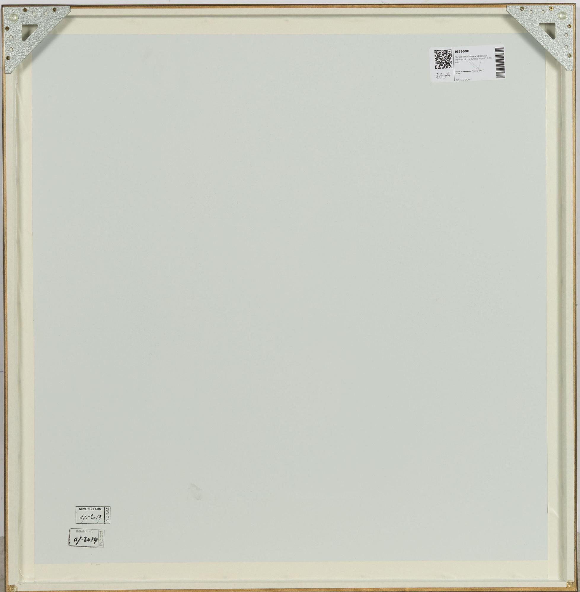 Max Modén, "Greta Thunberg and Barack Obama at the Grand Hotel", 2019.