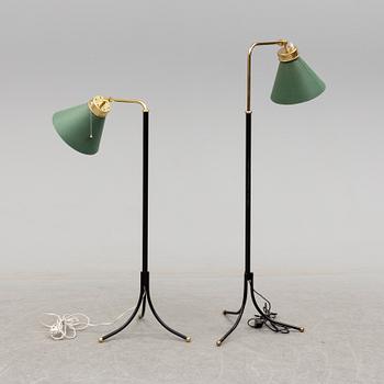 A pair of model 1842/2 floor lights by Josef Frank for Firma Svenskt Tenn, second half of the 20th century.