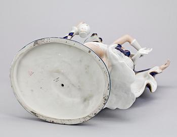 FIGURGRUPP, porslin, Royal Dux Czechoslovakia, 1920-tal.