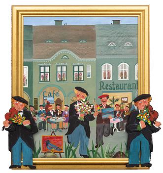 PER OLOF OLSSON, olja på duk och trä  signerad och daterad 1994-98.