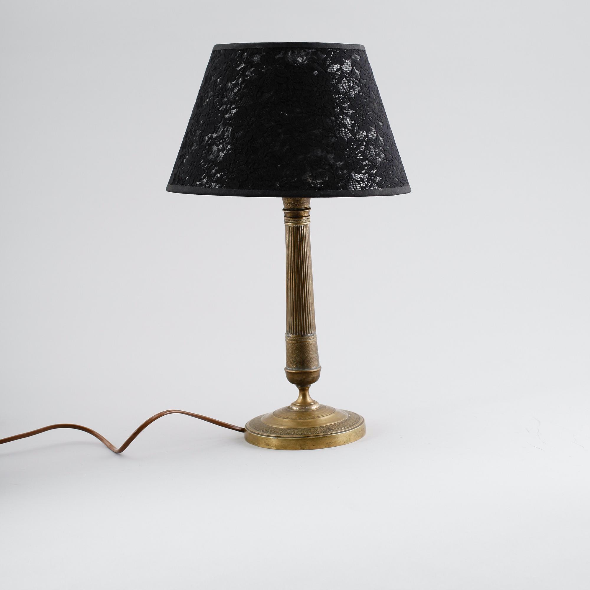 BORDSLAMPA, empirestil, 1800-talets andra hälft.