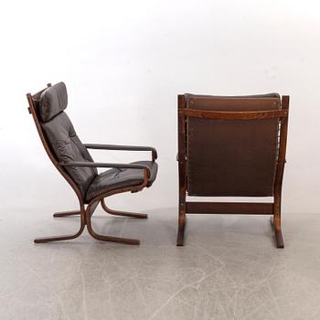 INGMAR RELLING, fåtöljer, ett par, "Siesta" Westnofa Furniture, Norge, 1900-talets andra hälft.