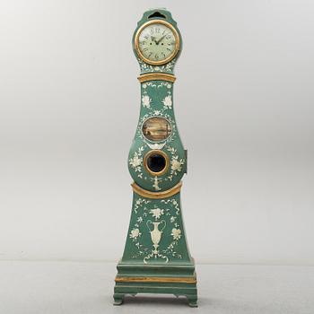 A Swedish Rococo longcase clock, second half of the 18th century.