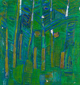 Gunnar Nordström, 'Skog II grön'.