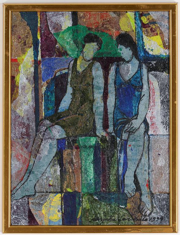 MARJATTA SARASALO, blandteknik, signerad och daterad 1994.