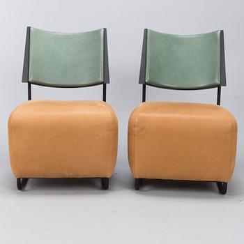 HARRI KORHONEN, nojatuoleja 4 kpl, "Oscar",  Inno Interior. Suunniteltu 1989.