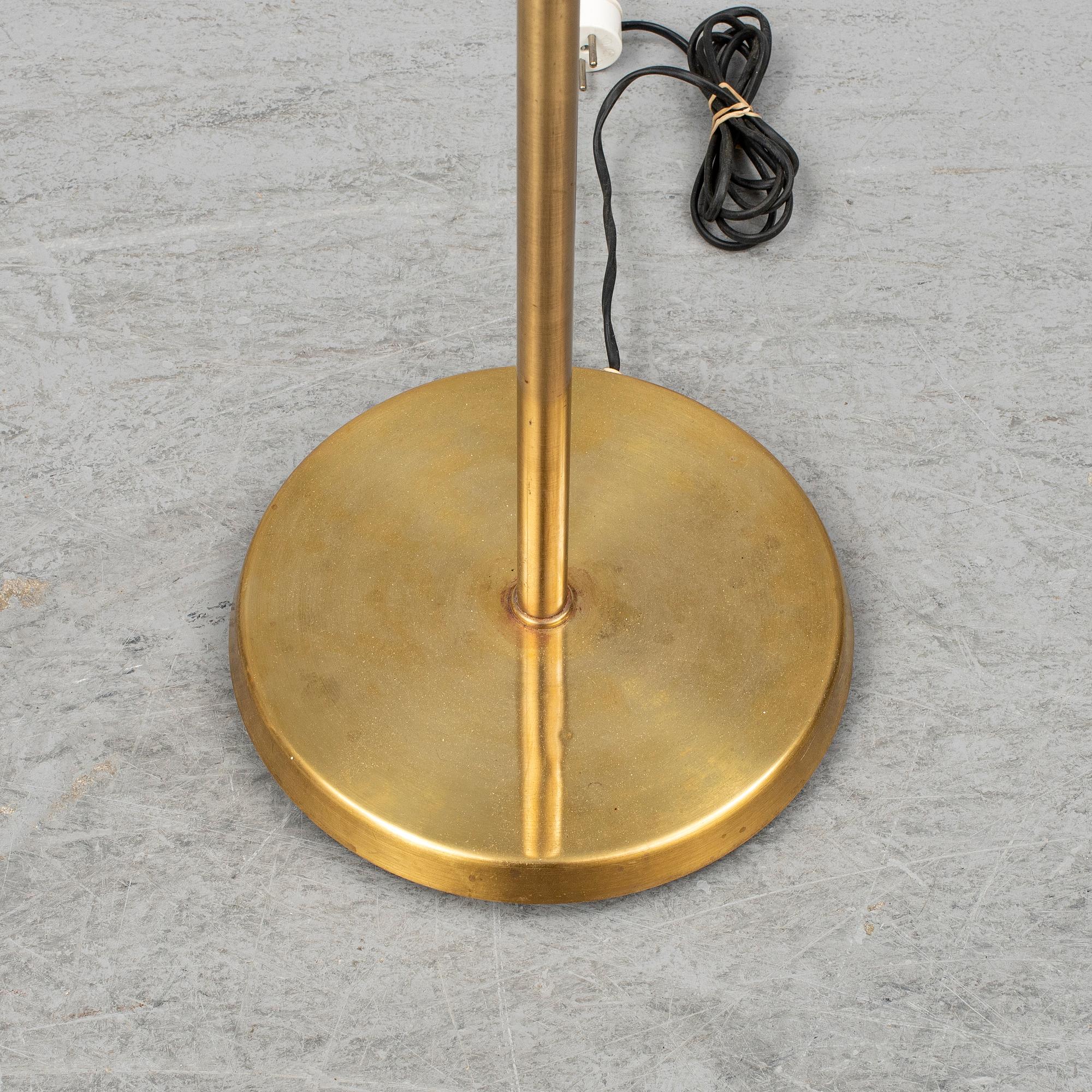 A brass floor light from ASEA Belysning, 1940's/50's.